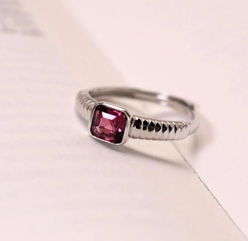Natürlicher granat ring - ring, ·