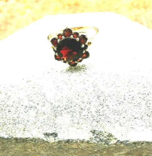 Granat ring 333er gold - ring,