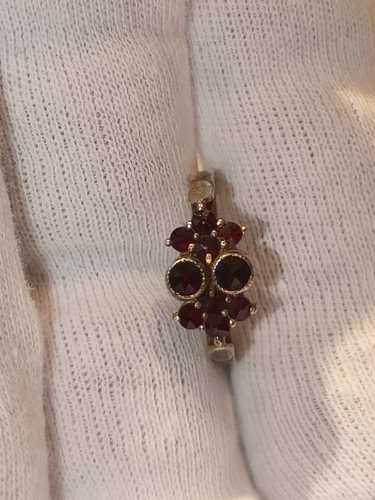 Antiker granat ring silber - antiker,