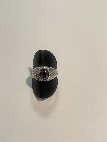 Verstellbarer granat ring aus - granat,
