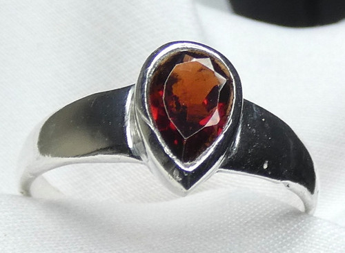 Granat ring 925 silber - granat,