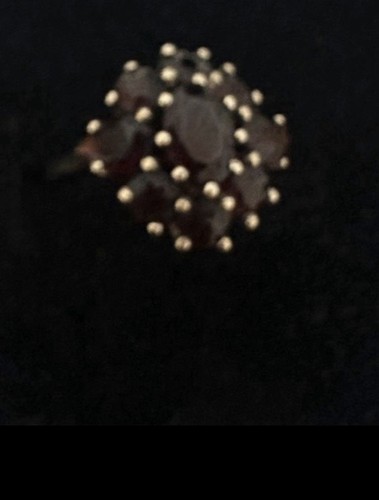 Vintage granatring rosette aus - rosette,