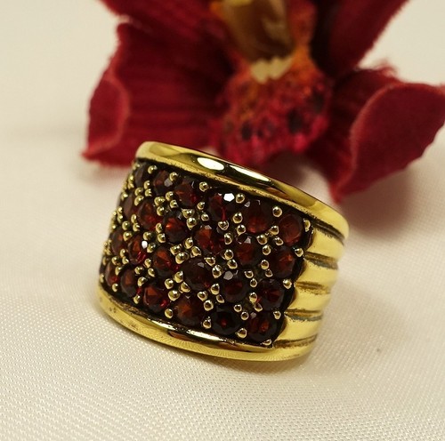 Ansprechender granat ring 925 - ansprechender,