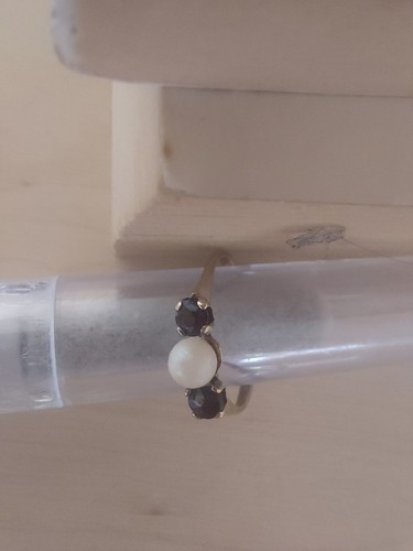 Ring gold 333 - gold, granat