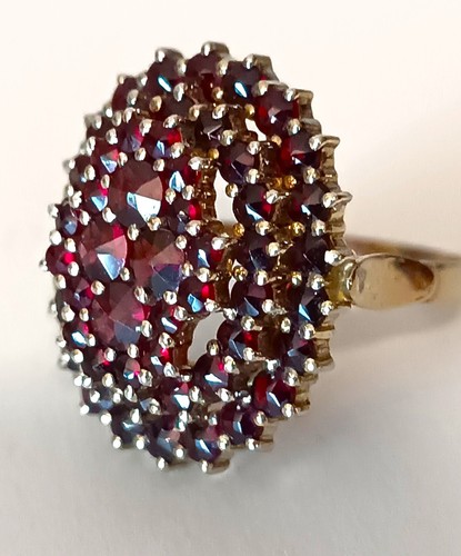 Granat ring böhmen silber - granat-ring,