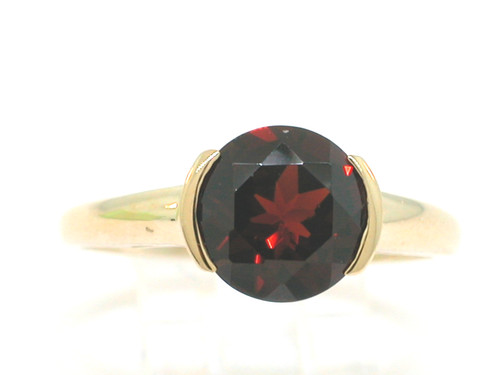 Granat ring 585 - ring, 14kt