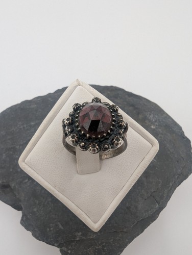 Antiker granat ring tracht - granat,