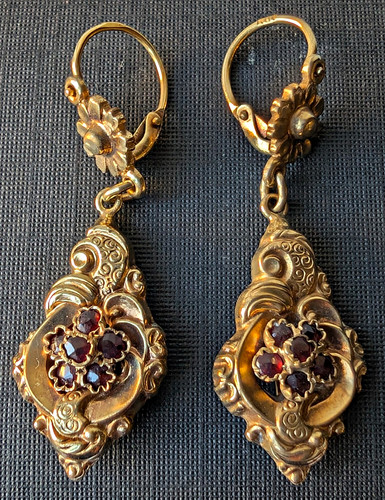 Antike biedermeier ohrringe - antike,