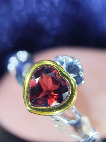 Granat ring größe - größe, 17