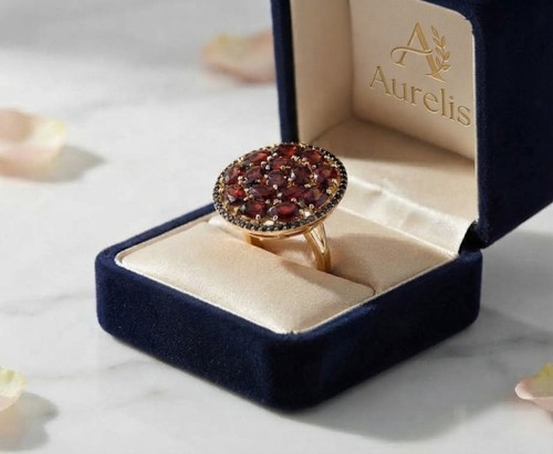 Exklusiver granat ring - exklusiver, granat-ring
