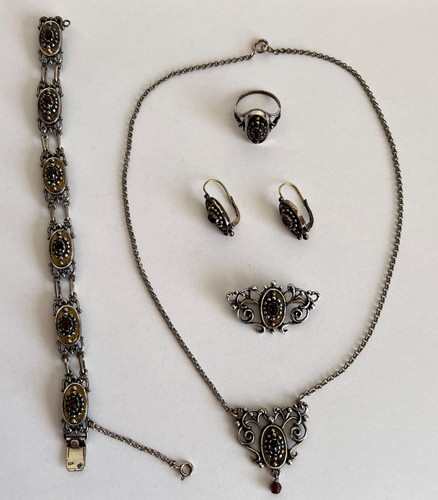 Vintage granatschmuck 835 - granatschmuck,