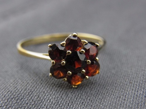 Alter granat ring gold - alter, 333/-