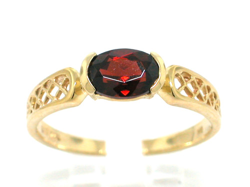 Granat ring 585 gelbgold - granat,