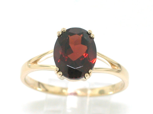 Granat ring 585 - ring, 14kt