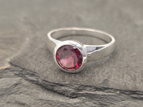 Granat ring aus 925 - aus,