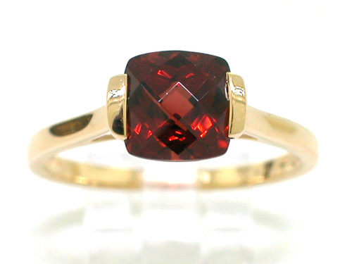 Granat ring 585 gelbgold - granat,