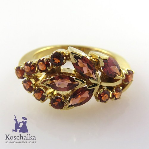 Vintage eleganter granat ring - vintage,