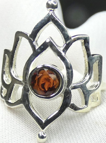 Granat ring 925 silber - granat,