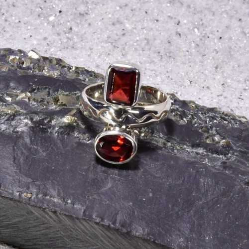 Granat ring 925er - granat, ring,