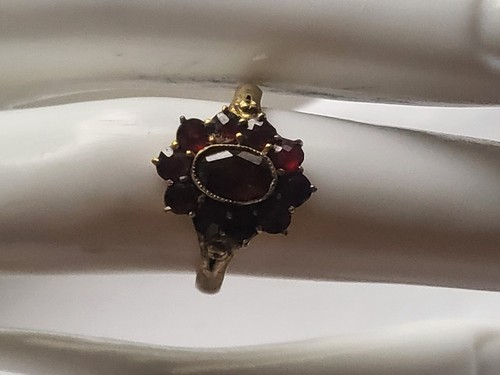 Antiker granatring silber - antiker,